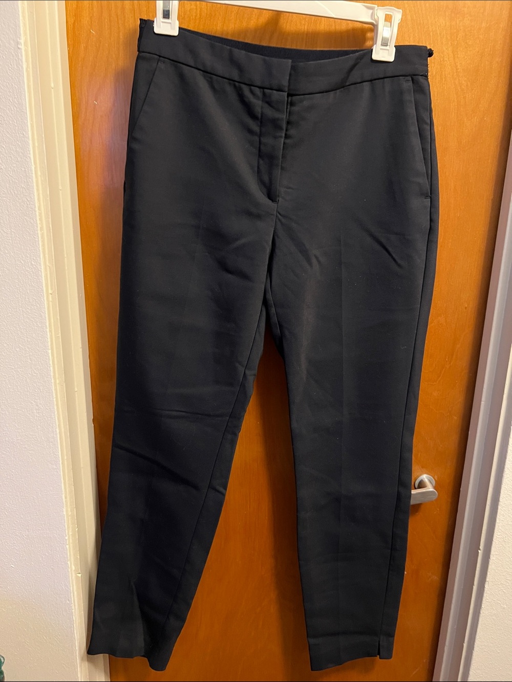 Zara Black Tailored Straight-Leg Trousers